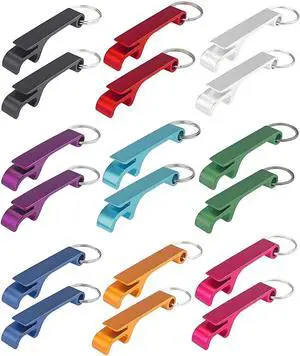 18PCS 9 Colored Keychain Bottle Opener for Men, Small Key Chain Beer Opener 18PCS 9 Colored Keychain Bottle Opener for Men, Small Key Chain Beer Opener