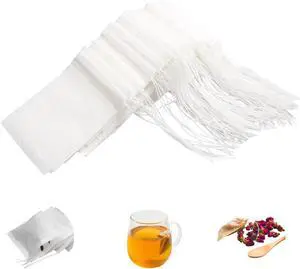 Eketirry 100pcs Tea Filter Bags for Loose Tea, Empty Tea Bags, Natural Wood Pulp Paper Material, Disposable Unbleached Tea Filter Bags with Drawstring for Loose Tea (White, 2.76 x3.64 inch) Eketirry 100pcs Tea Filter Bags for Loose Tea, Empty Tea Bags, Natural Wood Pulp Paper Material, Disposable Unbleached Tea Filter Bags with Drawstring for Loose Tea (White, 2.76 x3.64 inch)