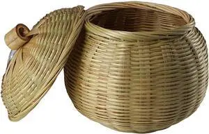 Kopida Round Rattan Boxes with Lid Hand-Woven Multi-Purpose Wicker Tray with Durable Rattan Fiber Round Bread Basket Picnic Food Storage Basket Kopida Round Rattan Boxes with Lid Hand-Woven Multi-Purpose Wicker Tray with Durable Rattan Fiber Round Bread Basket Picnic Food Storage Basket