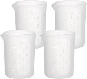 Gartful 250ml Silicone Measuring Cups, 4 PCS Large Nonstick Reusable Silicone Mixing Cups Durable Easy Clean for Epoxy Resin, Casting Molds, Stain Jewelry Making, Waxing, DIY, Art, Craft Gartful 250ml Silicone Measuring Cups, 4 PCS Large Nonstick Reusable Silicone Mixing Cups Durable Easy Clean for Epoxy Resin, Casting Molds, Stain Jewelry Making, Waxing, DIY, Art, Craft