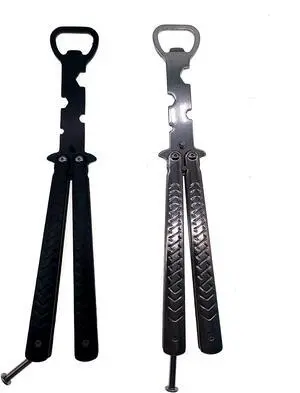Beautiful Folding Exercise Bottle Opener, Heavy Stainless Steel (2 Pcs) Beautiful Folding Exercise Bottle Opener, Heavy Stainless Steel (2 Pcs)