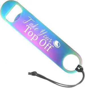 Funny Rainbow Colors Stainless Steel Flat Bottle Opener, Simple and Effective Bottle Openers flat bottle opener bartender Joke Gifts For Friend Boyfriend Men Drinking Lovers Girls Funny Rainbow Colors Stainless Steel Flat Bottle Opener, Simple and Effective Bottle Openers flat bottle opener bartender Joke Gifts For Friend Boyfriend Men Drinking Lovers Girls