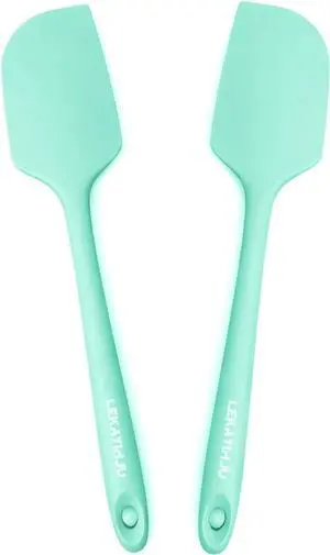600ºF Heat Resistant Large Silicone Spatula 11.3" Rubber spatula | 2 Pack Silicone Spatula Set for Baking,Scraping,Mixing Nonstick Cookware Safe Flexible Utensil for Cooking 600ºF Heat Resistant Large Silicone Spatula 11.3" Rubber spatula | 2 Pack Silicone Spatula Set for Baking,Scraping,Mixing Nonstick Cookware Safe Flexible Utensil for Cooking