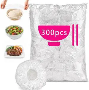 300 PCS Reusable Elastic Plastic Bowl Covers for Bread Proofing, Food Covers for Bowls, Plates and Proofing Baskets, Sourdough Bowl Covers, BPA-Free Food Storage Covers for Leftovers 300 PCS Reusable Elastic Plastic Bowl Covers for Bread Proofing, Food Covers for Bowls, Plates and Proofing Baskets, Sourdough Bowl Covers, BPA-Free Food Storage Covers for Leftovers