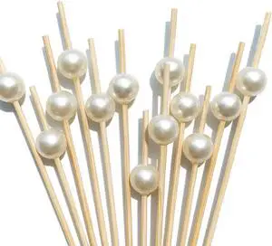 100 PCS 4.7 Inch White Pearl Cocktail Picks Skewers for Bridal Shower | Fancy Toothpicks for Appetizers, Desserts Fruit, Wedding Decor Bridal Shower Decorations Charcuterie accessories 100 PCS 4.7 Inch White Pearl Cocktail Picks Skewers for Bridal Shower | Fancy Toothpicks for Appetizers, Desserts Fruit, Wedding Decor Bridal Shower Decorations Charcuterie accessories