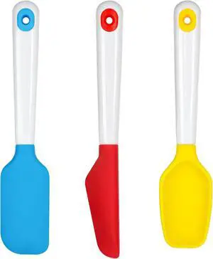 Webake Mini Silicone Spatula Set, Non-Stick Small Spatulas with Sturdy Handle, Nice for Small Jars and Cans, Mixing, Cooking and Baking, Heat Resistant and Dishwasher Safe, Great for Kitchen Use Webake Mini Silicone Spatula Set, Non-Stick Small Spatulas with Sturdy Handle, Nice for Small Jars and Cans, Mixing, Cooking and Baking, Heat Resistant and Dishwasher Safe, Great for Kitchen Use