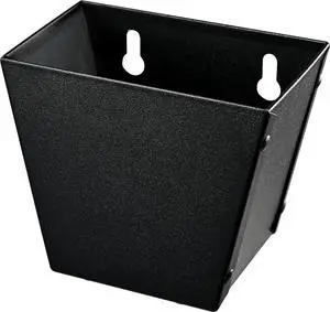Stainless Steel Beer Bottle Cap Catcher Wall Mounted with Drain Hole | Black Soda Top Bucket, Powder Coated, Mountable with Screws for Post Table Cooler Stainless Steel Beer Bottle Cap Catcher Wall Mounted with Drain Hole | Black Soda Top Bucket, Powder Coated, Mountable with Screws for Post Table Cooler