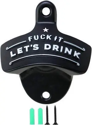 Bottle Opener Wall Mounted, Christmas Funny Wall Mount Bottle Opener for Men Dad Beer Lovers,Novelty Birthday Fathers Day with Mounting Screws Wall Anchors1 Pack) Bottle Opener Wall Mounted, Christmas Funny Wall Mount Bottle Opener for Men Dad Beer Lovers,Novelty Birthday Fathers Day with Mounting Screws Wall Anchors1 Pack)