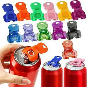 12PCS Reusable Can Tab Lifters with Sealing Drink Covers - Effortless Opener & Protector for Soda, Beer & Cans 12PCS Reusable Can Tab Lifters with Sealing Drink Covers - Effortless Opener & Protector for Soda, Beer & Cans