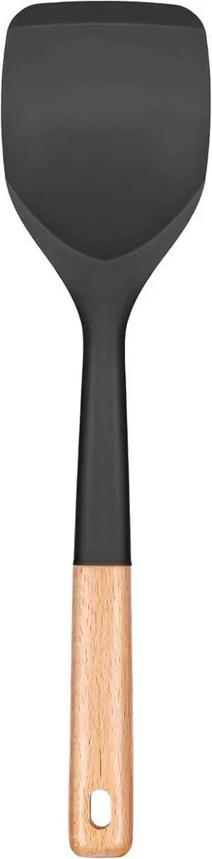 Badiano Silicone Spatula, Non Scratch Flexible Edge for Pans,13.2 Inch | Food Grade, Comfortable Wooden Handle, Heat Resistant BPA-Free Kitchen Spatulas for Cooking Badiano Silicone Spatula, Non Scratch Flexible Edge for Pans,13.2 Inch | Food Grade, Comfortable Wooden Handle, Heat Resistant BPA-Free Kitchen Spatulas for Cooking