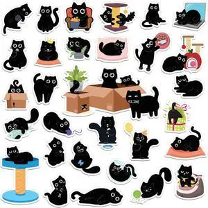 Hapric 30Pcs Black Cat Fridge Magnets for Refrigerator, Locker Decor | Funny Kitchen Decor Accessories Gifts for Cat Lover Magnetic Stickers for Home, Office, Mailbox, Holiday Hapric 30Pcs Black Cat Fridge Magnets for Refrigerator, Locker Decor | Funny Kitchen Decor Accessories Gifts for Cat Lover Magnetic Stickers for Home, Office, Mailbox, Holiday