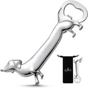Dachshund Dog Bottle Opener Beer Opener, Dachshund Gifts Sausage Dog Gifts Funny Novelty Cute Wiener Dog Doxie Gifts, Silver Dachshund Dog Bottle Opener Beer Opener, Dachshund Gifts Sausage Dog Gifts Funny Novelty Cute Wiener Dog Doxie Gifts, Silver
