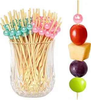 100 Pcs Gender Reveal Cocktail Picks, Pink and Blue Pearl Toothpicks | 4.7 Inch Bamboo Skewers Sticks for Fruit Dessert Charcuterie,Boy or Girl Theme Food Picks Gender Reveal Party Decorations 100 Pcs Gender Reveal Cocktail Picks, Pink and Blue Pearl Toothpicks | 4.7 Inch Bamboo Skewers Sticks for Fruit Dessert Charcuterie,Boy or Girl Theme Food Picks Gender Reveal Party Decorations