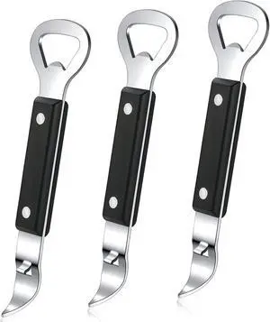 HANCELANT Can Punch Bottle Opener, Manual Stainless Steel Can Opener 3 Pack HANCELANT Can Punch Bottle Opener, Manual Stainless Steel Can Opener 3 Pack