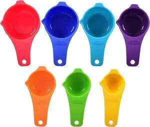 Measuring Cups Set of 7, Assorted Colors Measuring Cups Set of 7, Assorted Colors