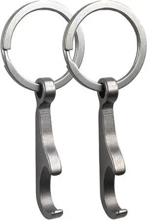 Titanium Bottle Opener, Small Keychain Beer Bottle Opener Can Opener with Stainless Steel Key Ring(2 Packs) Titanium Bottle Opener, Small Keychain Beer Bottle Opener Can Opener with Stainless Steel Key Ring(2 Packs)