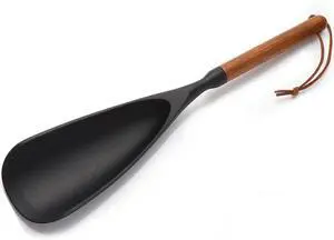 Multifunction Silicone Spatula Spoon - Premium Kitchen Utensil Set for Cooking, Baking, and ServingSilicone Ladle and Spatula for Non-Stick CookwareWood Handle Spoon (Black 1-Pack) Multifunction Silicone Spatula Spoon - Premium Kitchen Utensil Set for Cooking, Baking, and ServingSilicone Ladle and Spatula for Non-Stick CookwareWood Handle Spoon (Black 1-Pack)