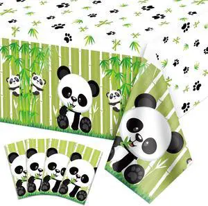 4 Pack Panda Theme Tablecloths, 51x87'' Cute Plastic Disposable Rectangle Table Cover for Kids Birthday Party Decorations Baby Shower Party Decor 4 Pack Panda Theme Tablecloths, 51x87'' Cute Plastic Disposable Rectangle Table Cover for Kids Birthday Party Decorations Baby Shower Party Decor