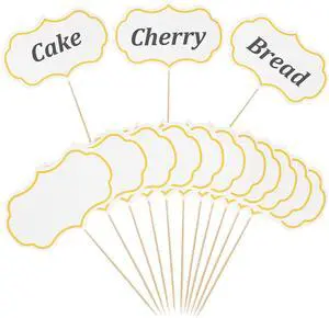 Nogeqi 50 Pieces Food Signs for Buffet Cheese Markers Food Labels for Party, Foods Tags Toothpick Flags Cupcake Picks Blank for Charcuterie Wedding Birthday Party Decorations (White) Nogeqi 50 Pieces Food Signs for Buffet Cheese Markers Food Labels for Party, Foods Tags Toothpick Flags Cupcake Picks Blank for Charcuterie Wedding Birthday Party Decorations (White)