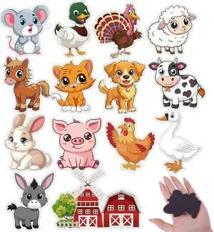 14Pcs Wooden Farm Magnetic Animals Large Size Fridge Magnets for Kids | 2.36IN x 1.96IN Wooden Cute Animal Magnets for Refrigerator Whiteboard Early Education Boys Girls Gifts 14Pcs Wooden Farm Magnetic Animals Large Size Fridge Magnets for Kids | 2.36IN x 1.96IN Wooden Cute Animal Magnets for Refrigerator Whiteboard Early Education Boys Girls Gifts