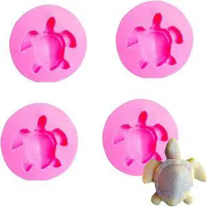 4 PCS 3D Tortoise Sea Turtle Silicone Mold for DIY Ice Cube Handmade Ice Cream Pudding Cupcake Cake Topper Decoration Soap Mould Candy Chocolate Crystal Jelly Shots Fondant Mold Desserts Gum Paste 4 PCS 3D Tortoise Sea Turtle Silicone Mold for DIY Ice Cube Handmade Ice Cream Pudding Cupcake Cake Topper Decoration Soap Mould Candy Chocolate Crystal Jelly Shots Fondant Mold Desserts Gum Paste