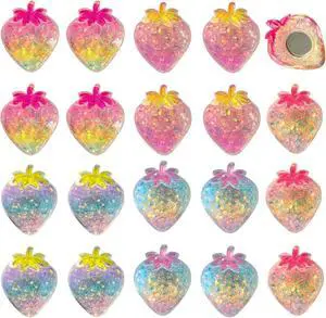 30 Pcs 3D Strawberry Cute Fridge Magnets for Kitchen, Office, Locker Colourful Fridge Magnet Decoration (Colorful) 30 Pcs 3D Strawberry Cute Fridge Magnets for Kitchen, Office, Locker Colourful Fridge Magnet Decoration (Colorful)