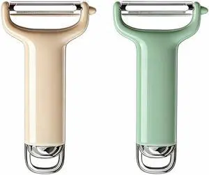 Potato Peeler, 420 Stainless Steel Blade, Non-Slip Handle, 2-Pack | Sharp 420 stainless steel blade, rust resistant. Ergonomic non-slip grip for peeling potatoes, fruits and vegetables. Potato Peeler, 420 Stainless Steel Blade, Non-Slip Handle, 2-Pack | Sharp 420 stainless steel blade, rust resistant. Ergonomic non-slip grip for peeling potatoes, fruits and vegetables.