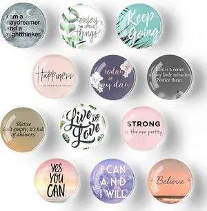 12Pcs Glass Strong Magnetic Refrigerator Magnet Fridge Sticker,Motivational Fridge Magnets Decoration for Crafts,Strong Fridge Magnets for Kitchen, School,Office Whiteboard, Cabinet and Dishwasher 12Pcs Glass Strong Magnetic Refrigerator Magnet Fridge Sticker,Motivational Fridge Magnets Decoration for Crafts,Strong Fridge Magnets for Kitchen, School,Office Whiteboard, Cabinet and Dishwasher