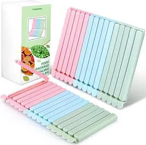 30 Pack Reusable Food Bag Clips, 2 Sizes, Assorted Colors | Reusable Plastic Food Storage Bag Clips, Bag Sealing Clips for for Chips, Snack, Cereal, Coffee, Freezer Safe, 6" & 4.8" 30 Pack Reusable Food Bag Clips, 2 Sizes, Assorted Colors | Reusable Plastic Food Storage Bag Clips, Bag Sealing Clips for for Chips, Snack, Cereal, Coffee, Freezer Safe, 6" & 4.8"