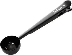 Coffee Scoop with Bag Clip, Multi-Function Milk Powder Measuring Spoon, 20ml (Black) Coffee Scoop with Bag Clip, Multi-Function Milk Powder Measuring Spoon, 20ml (Black)