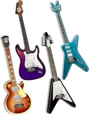 4 Pcs Guitar Cute Fridge Magnets,Wooden 1:12 Scale Musical Instruments Refrigerator Magnets,for Dishwasher/Kitchen/Whiteboard/Music Room/Classroom/Boys Girls Locker Decorations Accessories 4 Pcs Guitar Cute Fridge Magnets,Wooden 1:12 Scale Musical Instruments Refrigerator Magnets,for Dishwasher/Kitchen/Whiteboard/Music Room/Classroom/Boys Girls Locker Decorations Accessories