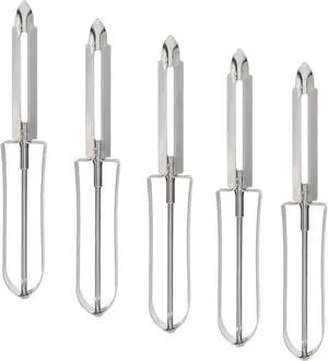 5 Pcs Stainless Steel Kitchen Vegetable Peeler | Rotary Peelers for Carrots, Potatoes, and Fruits, Ergonomic Handle, Dishwasher Safe 5 Pcs Stainless Steel Kitchen Vegetable Peeler | Rotary Peelers for Carrots, Potatoes, and Fruits, Ergonomic Handle, Dishwasher Safe