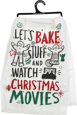 Primitives by Kathy Winter Holiday Dish Towel (Christmas Movies) Primitives by Kathy Winter Holiday Dish Towel (Christmas Movies)