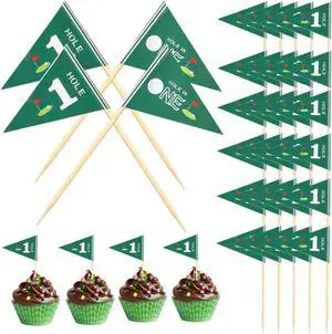 50pcs Golf Toothpick Flags, Mini Themed Cocktail Picks | Cupcake Toppers, Food Stick Flags for Baby 1st Birthday Party Celebration Bar Decorations (Style A) 50pcs Golf Toothpick Flags, Mini Themed Cocktail Picks | Cupcake Toppers, Food Stick Flags for Baby 1st Birthday Party Celebration Bar Decorations (Style A)