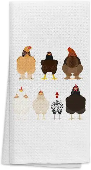 OHSUL Cute Cartoon Chickens Highly Absorbent Kitchen Towels Dish Towels Dish Cloth,Funny Chicken Hand Towels Tea Towel for Bathroom Kitchen Decor,Chicken Lovers Farm Girls Women Gifts OHSUL Cute Cartoon Chickens Highly Absorbent Kitchen Towels Dish Towels Dish Cloth,Funny Chicken Hand Towels Tea Towel for Bathroom Kitchen Decor,Chicken Lovers Farm Girls Women Gifts