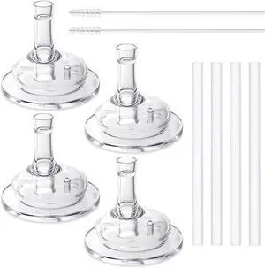 VANEST Replacement Straws Compatible with Grosmimi Stage2 (4 Packs) | with 2 Pack Straw Brushes, Soft Silicone, No Spill VANEST Replacement Straws Compatible with Grosmimi Stage2 (4 Packs) | with 2 Pack Straw Brushes, Soft Silicone, No Spill