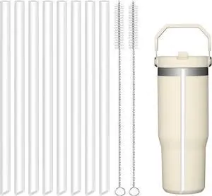 Joshey Replacement Straws for Stanley IceFlow Flip 30oz Tumbler Only | Compatible with Stanley IceFlow Flip Straw Lid, 8-Pack BPA-Free Reusable Plastic Replacement Straws with 2 Cleaning Brushes Joshey Replacement Straws for Stanley IceFlow Flip 30oz Tumbler Only | Compatible with Stanley IceFlow Flip Straw Lid, 8-Pack BPA-Free Reusable Plastic Replacement Straws with 2 Cleaning Brushes