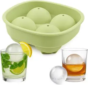 K-Housetip Silicone Ice Cube Tray BPA Free, Flexible and Easy Release, Large Ice Molds for Whiskey, Cocktails, and Drinks (Green) K-Housetip Silicone Ice Cube Tray BPA Free, Flexible and Easy Release, Large Ice Molds for Whiskey, Cocktails, and Drinks (Green)