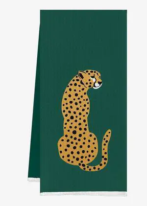 IWXYI Green Towel Bathroom,Green Cheetah Kitchen Towels,Cheetah Hand Towels for Bathroom Kitchen (16×24 Inches) IWXYI Green Towel Bathroom,Green Cheetah Kitchen Towels,Cheetah Hand Towels for Bathroom Kitchen (16×24 Inches)