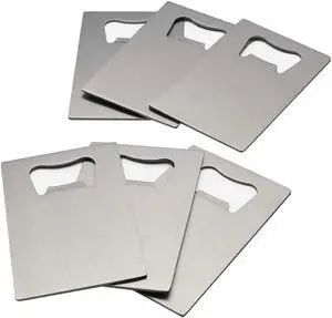 Pekky Credit Card Bottle Opener, 6 Packs, Stainless Steel Pekky Credit Card Bottle Opener, 6 Packs, Stainless Steel