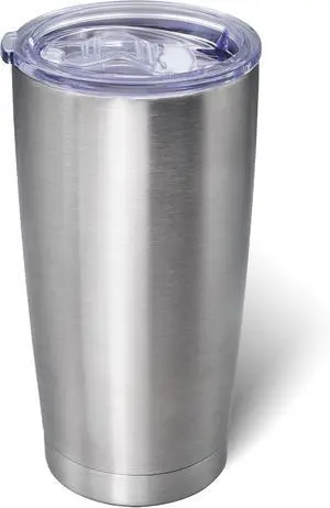 AIANJI 20oz Tumbler with Lid Stainless Steel Tumblers Insulated Mug SS 1P AIANJI 20oz Tumbler with Lid Stainless Steel Tumblers Insulated Mug SS 1P