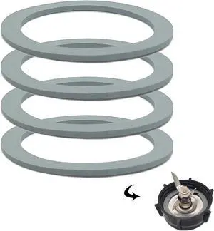 Blender Gasket Replacement Parts, Rubber Ring Seal Rings Blender Accessories for Oster and Osterizer Blender (4 Pieces) Blender Gasket Replacement Parts, Rubber Ring Seal Rings Blender Accessories for Oster and Osterizer Blender (4 Pieces)