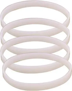 Anbige 4PCS White Rubber Sealing O-Ring Gasket Replacement Parts for Ninja Juicer Blender Replacement Seals (4 3.93inch gaskets) Anbige 4PCS White Rubber Sealing O-Ring Gasket Replacement Parts for Ninja Juicer Blender Replacement Seals (4 3.93inch gaskets)