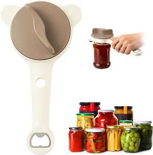 New Jar Opener for Seniors, 4-in-1 Can Openers for Weak Hands & Arthritis Sufferers with Non Slip Teeth, Ergonomic Non-Slip Handle, Fits 1-3.5 Inch Kitchen Mason Jars, Bottle & Cans New Jar Opener for Seniors, 4-in-1 Can Openers for Weak Hands & Arthritis Sufferers with Non Slip Teeth, Ergonomic Non-Slip Handle, Fits 1-3.5 Inch Kitchen Mason Jars, Bottle & Cans