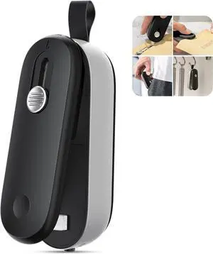 ODSD 2 in 1 Mini Bag Sealer - Heat Seal & Cutter with Lanyard, Portable Handheld Chip Bag Sealer for Snacks, Candies & Food Storage (Batteries Included) ODSD 2 in 1 Mini Bag Sealer - Heat Seal & Cutter with Lanyard, Portable Handheld Chip Bag Sealer for Snacks, Candies & Food Storage (Batteries Included)