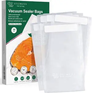 Pint Vacuum Sealer Bags for Food, 50 6x10 Inch, Preprinted Label, BPA-free Heavy Duty Small Food Saver Bags, Ideal for Sous Vide Bags, Freezer, Seal a Meal Pint Vacuum Sealer Bags for Food, 50 6x10 Inch, Preprinted Label, BPA-free Heavy Duty Small Food Saver Bags, Ideal for Sous Vide Bags, Freezer, Seal a Meal