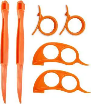 Orange Citrus Peelers, Cosmer Set of 6 Plastic Easy Slicer Cutter Peeler Remover Opener Kitchen Accessories Knife Cooking Tool Kitchen Gadgets (Set B) Orange Citrus Peelers, Cosmer Set of 6 Plastic Easy Slicer Cutter Peeler Remover Opener Kitchen Accessories Knife Cooking Tool Kitchen Gadgets (Set B)