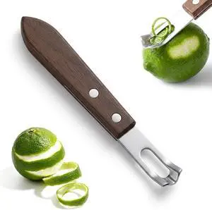 Nogeqi Lemon Zester Tool,Channel Knife,Citrus Zester,Lemon Peeler with Wood Handle,Stainless Steel Bar Tools for Bartender Cocktail Garnish Citrus Lemon,Bar Accessories for Kitchen Bar Nogeqi Lemon Zester Tool,Channel Knife,Citrus Zester,Lemon Peeler with Wood Handle,Stainless Steel Bar Tools for Bartender Cocktail Garnish Citrus Lemon,Bar Accessories for Kitchen Bar