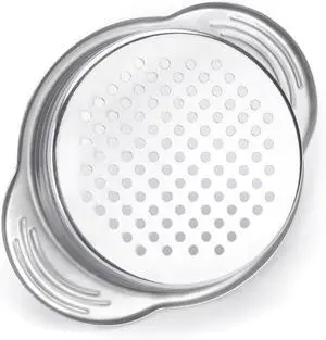 Stainless Steel Food Can Strainer Sieve Metal Tuna Press Filter Canning Lid Colander Oil Drainer Kitchen Tools for Beans Vegetables (Silver) Stainless Steel Food Can Strainer Sieve Metal Tuna Press Filter Canning Lid Colander Oil Drainer Kitchen Tools for Beans Vegetables (Silver)