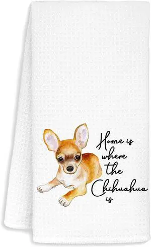 Jvpke Chihuahua Gifts: Kitchen & Bath Towels - 16x24 Inch, Cute Decor for Chihuahua Lovers Jvpke Chihuahua Gifts: Kitchen & Bath Towels - 16x24 Inch, Cute Decor for Chihuahua Lovers